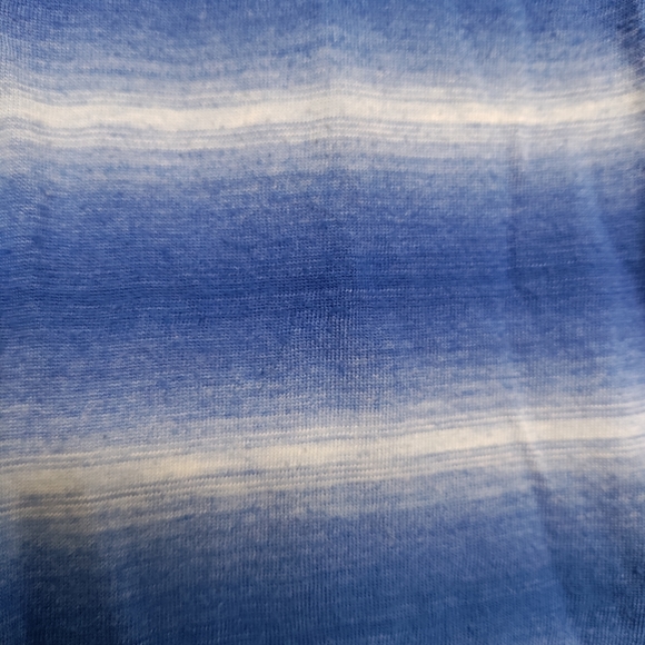 Blue and White Stripped Attached Cardigan and Shirt - Picture 7 of 8